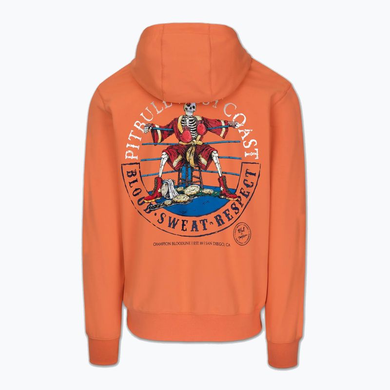 Férfi pulóver Pitbull Bloodline 2 Sweatshirt Hooded fluo orange 6