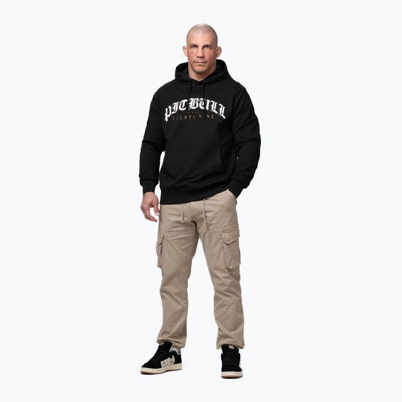 Férfi pulóver Pitbull Tatto Hooded black 2