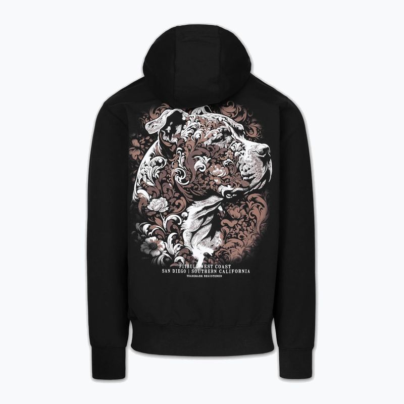 Férfi pulóver Pitbull Tatto Hooded black 6