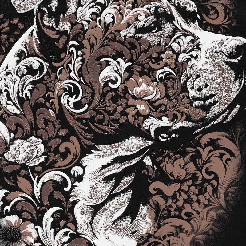 Férfi pulóver Pitbull Tatto Hooded black 7
