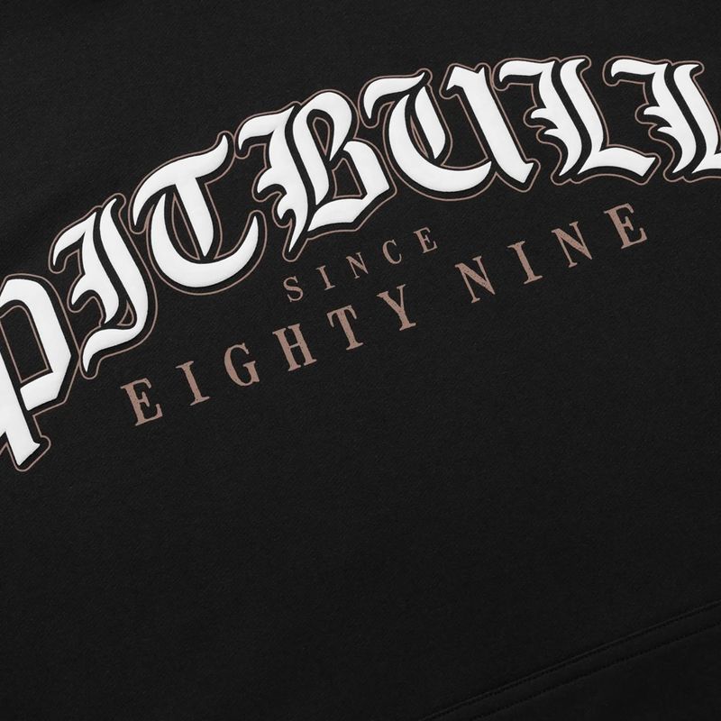 Férfi pulóver Pitbull Tatto Hooded black 9