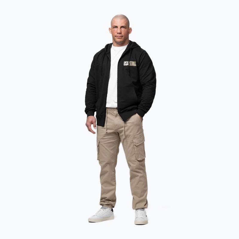 Férfi pulóver Pitbull USA Hooded Zip black 2