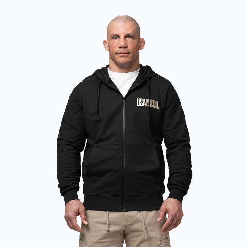 Férfi pulóver Pitbull USA Hooded Zip black 4
