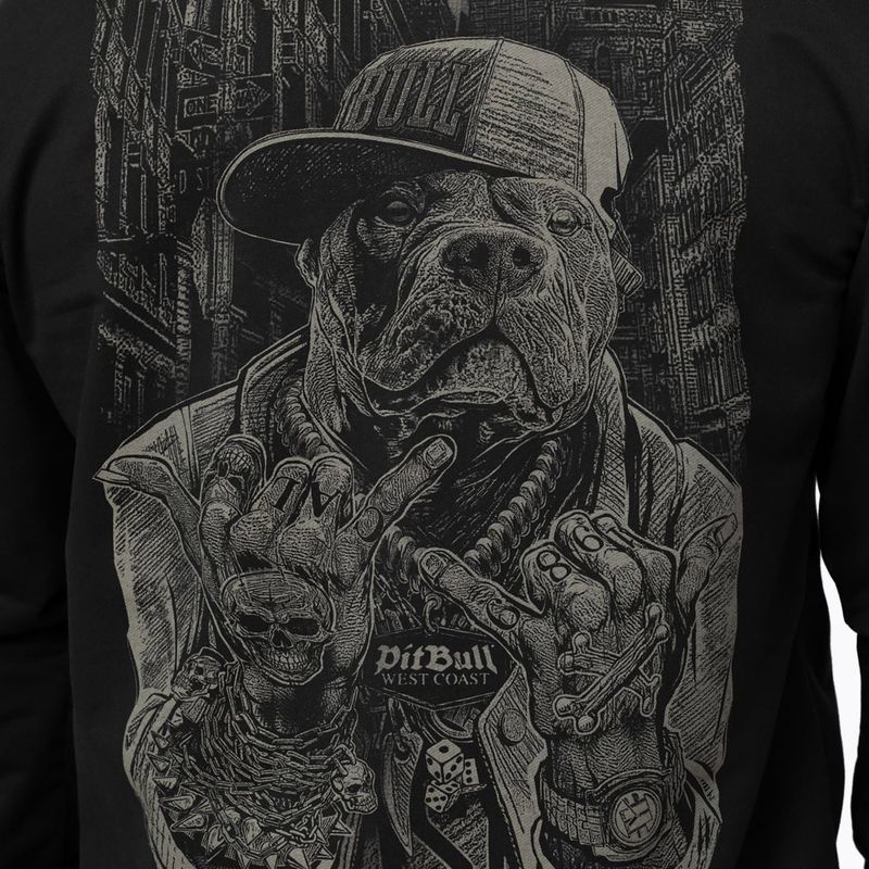 Férfi pulóver Pitbull USA Hooded Zip black 5