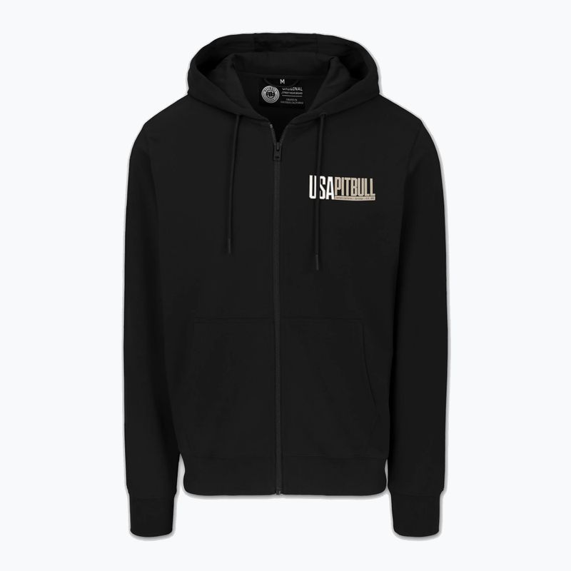 Férfi pulóver Pitbull USA Hooded Zip black 6
