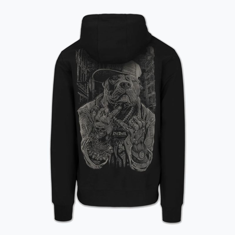 Férfi pulóver Pitbull USA Hooded Zip black 7