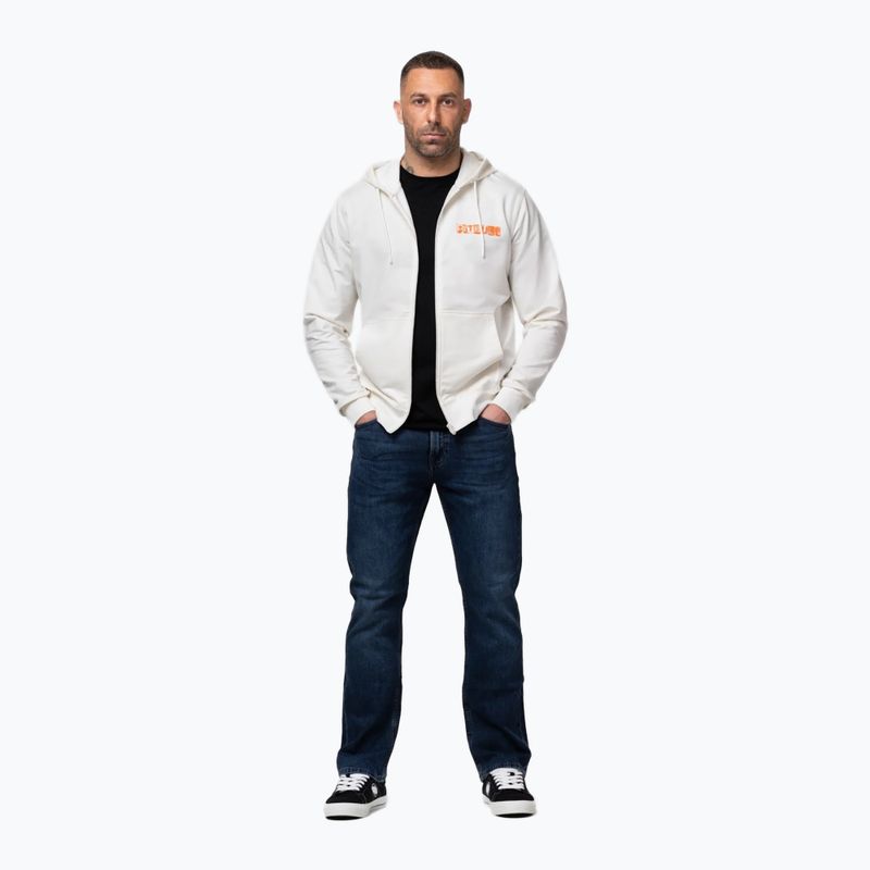 Férfi pulóver Pitbull Blacky Sweatshirt Zip Hooded off white 2