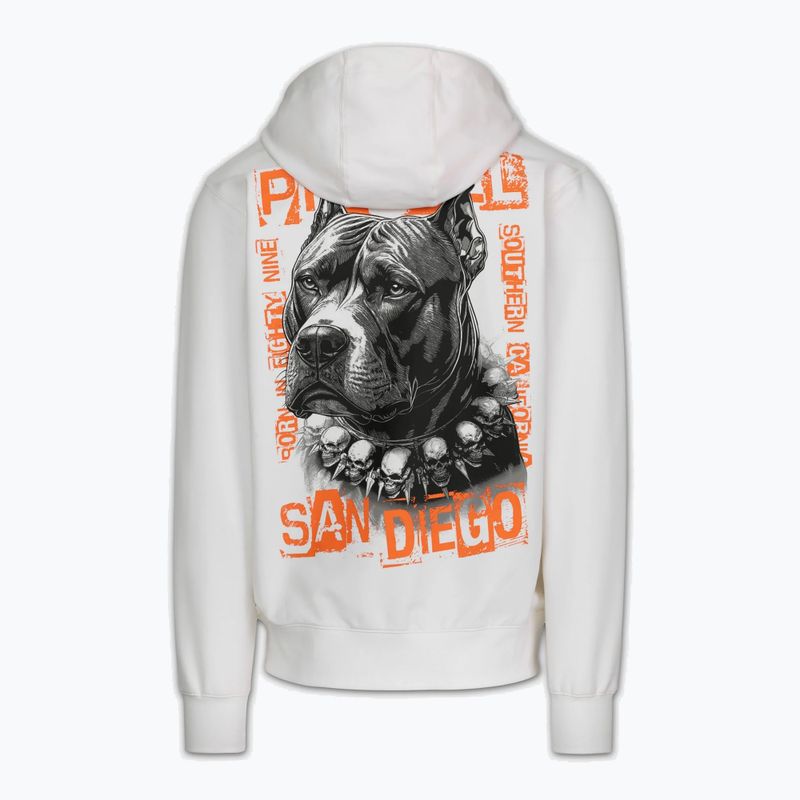 Férfi pulóver Pitbull Blacky Sweatshirt Zip Hooded off white 6