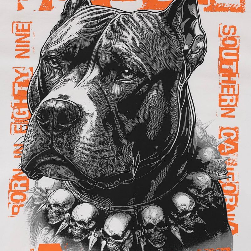 Férfi pulóver Pitbull Blacky Sweatshirt Zip Hooded off white 9