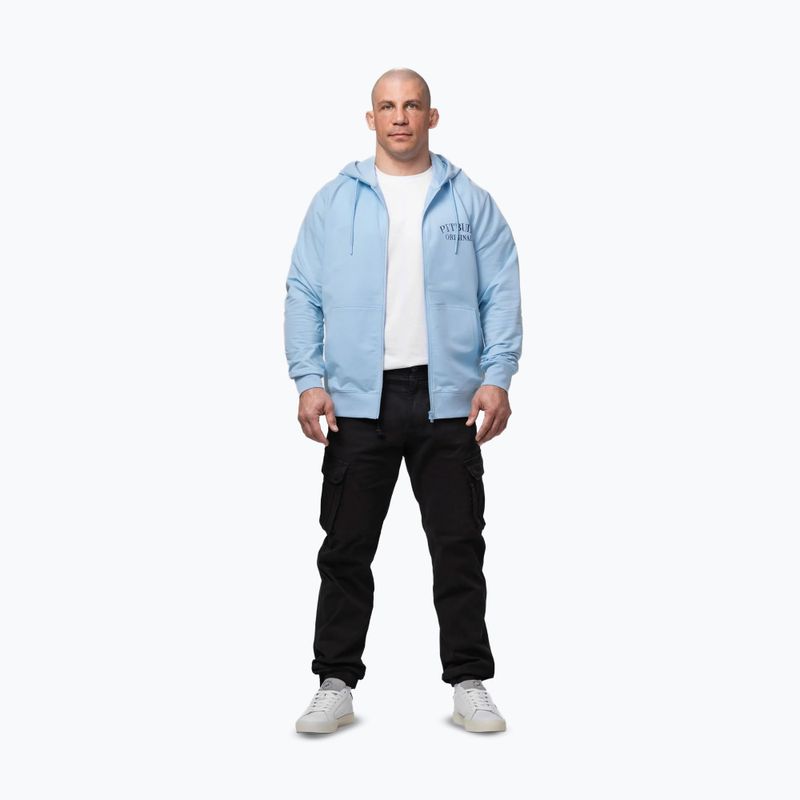Férfi pulóver Pitbull Midnight Sweatshirt Zip Hooded sky blue 2