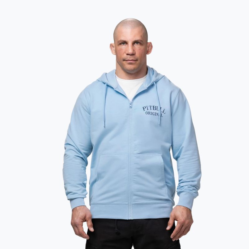 Férfi pulóver Pitbull Midnight Sweatshirt Zip Hooded sky blue 4