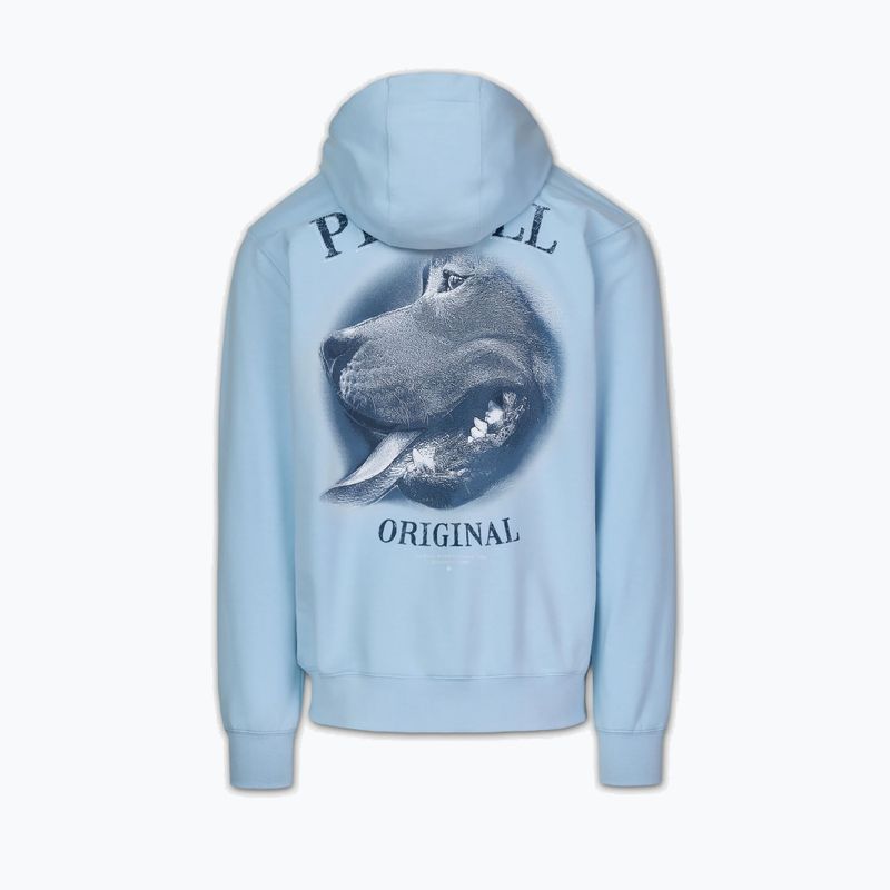 Férfi pulóver Pitbull Midnight Sweatshirt Zip Hooded sky blue 7