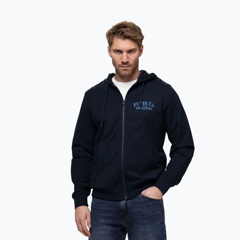 Férfi pulóver Pitbull Midnight Sweatshirt Zip Hooded dark navy 4