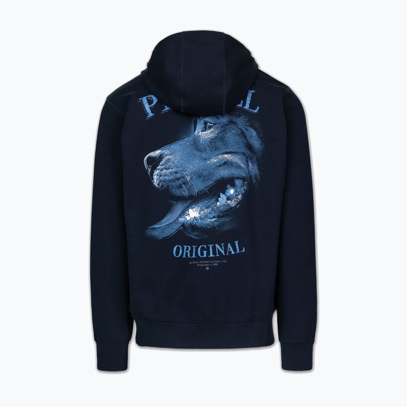 Férfi pulóver Pitbull Midnight Sweatshirt Zip Hooded dark navy 7