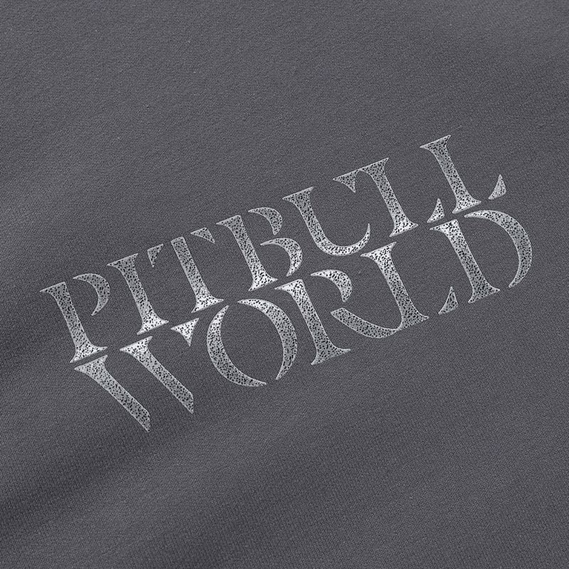 Férfi pulóver Pitbull World Sweatshirt Zip Hooded graphite 12