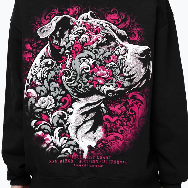 Női pulóver Pitbull Tatto Hooded black 4