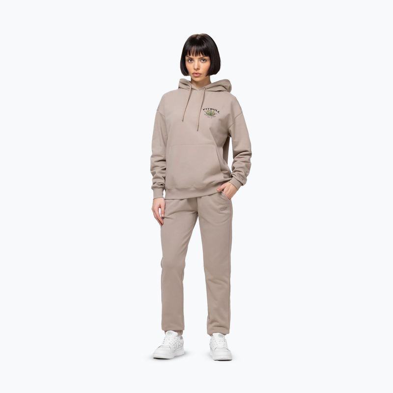 Női pulóver Pitbull Bullets & Blooms Hooded sand savana 2