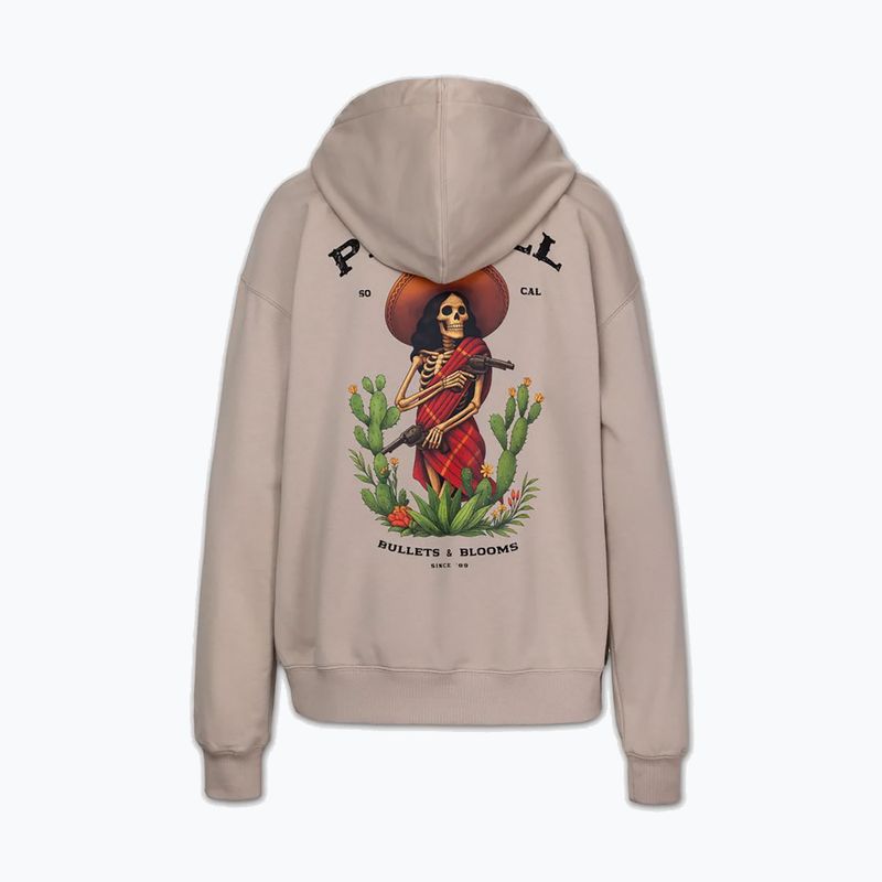 Női pulóver Pitbull Bullets & Blooms Hooded sand savana 6