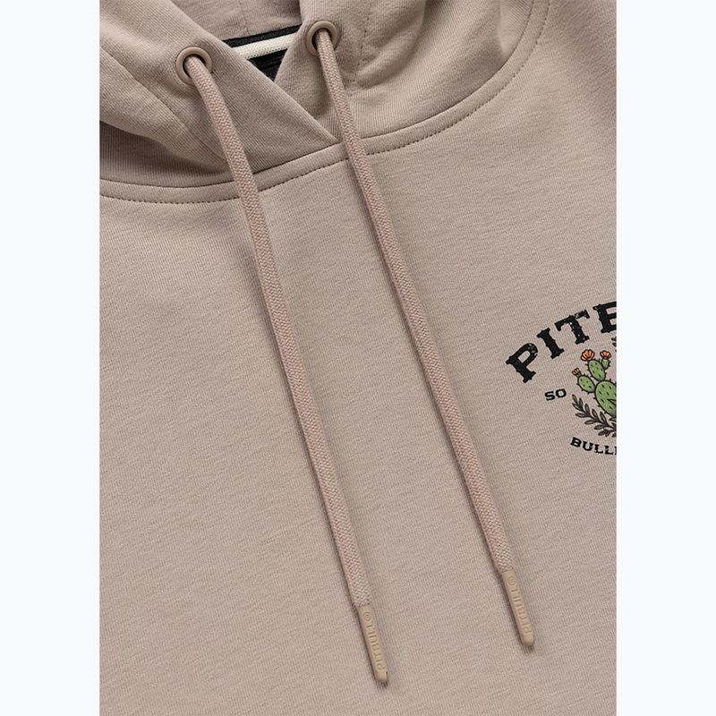 Női pulóver Pitbull Bullets & Blooms Hooded sand savana 7