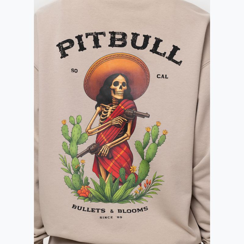 Női pulóver Pitbull Bullets & Blooms Hooded sand savana 9