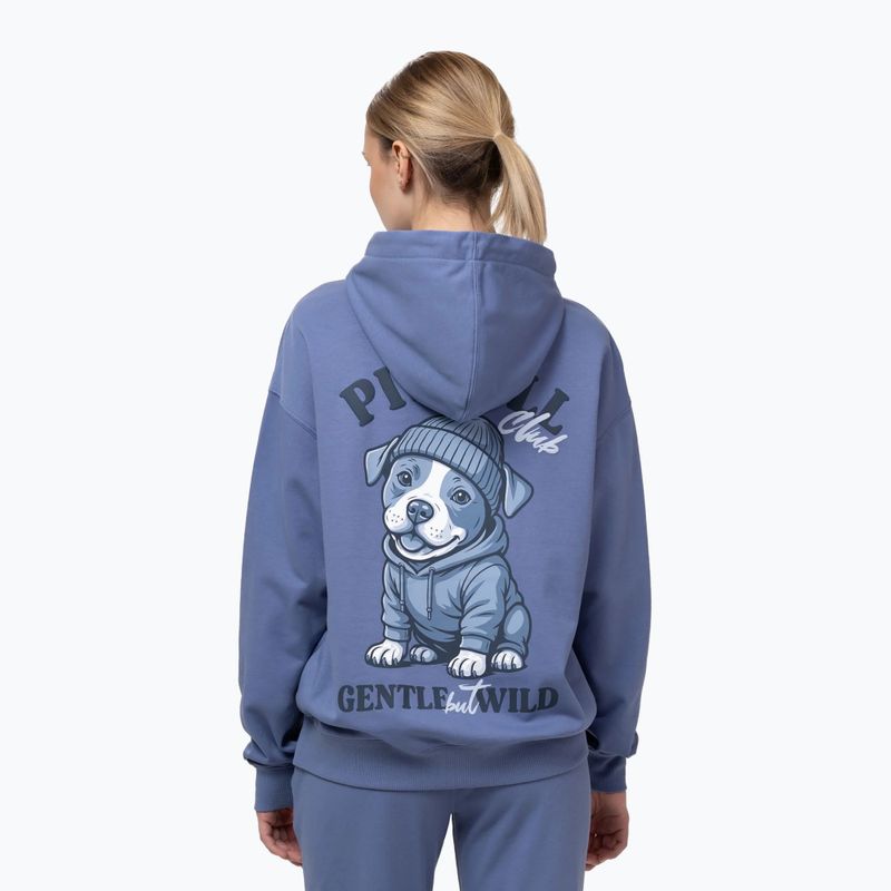 Női pulóver Pitbull Gentle But Wild Sweatshirt Hooded blue jeans 3