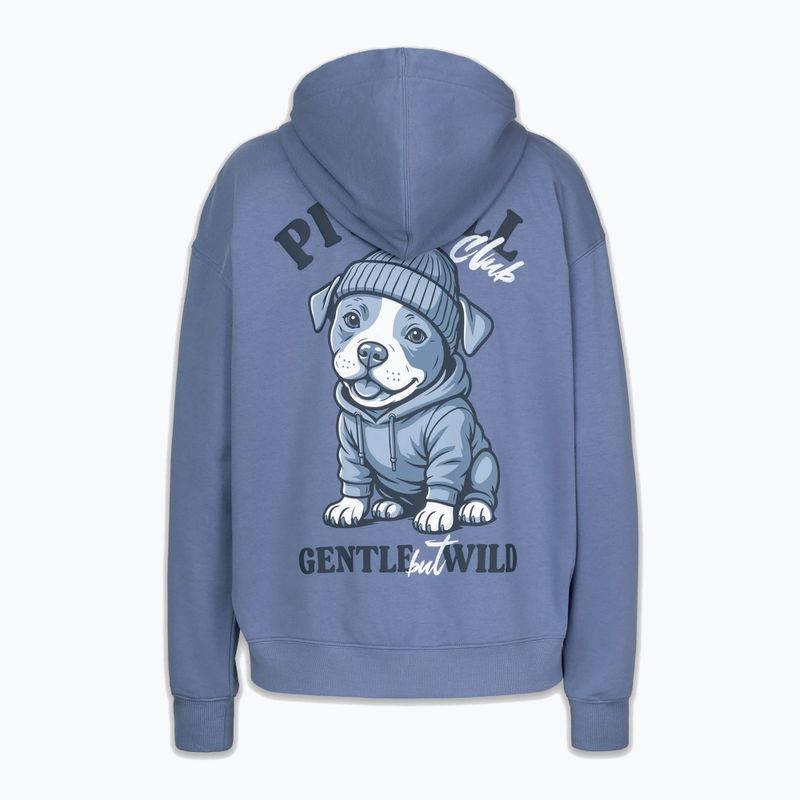 Női pulóver Pitbull Gentle But Wild Sweatshirt Hooded blue jeans 5
