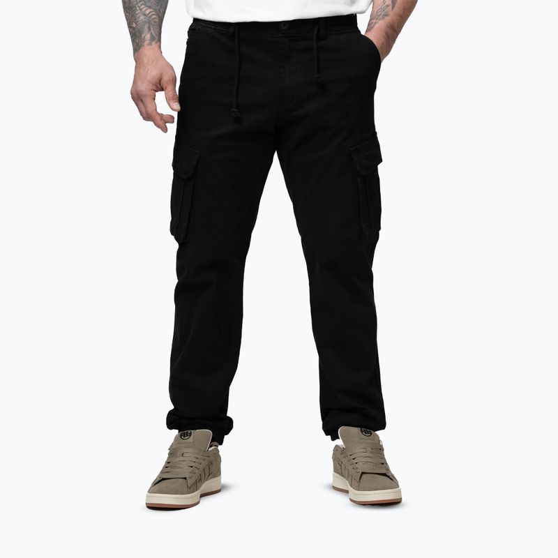 Férfi nadrág Pitbull Proctor Drawstring Jogger Cargo black