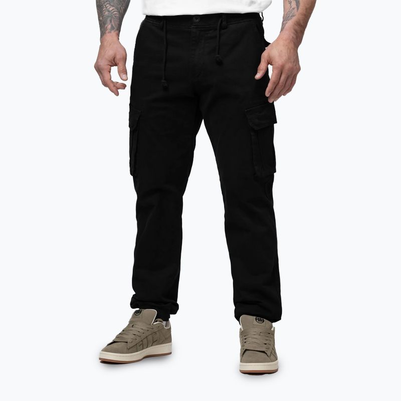 Férfi nadrág Pitbull Proctor Drawstring Jogger Cargo black 4