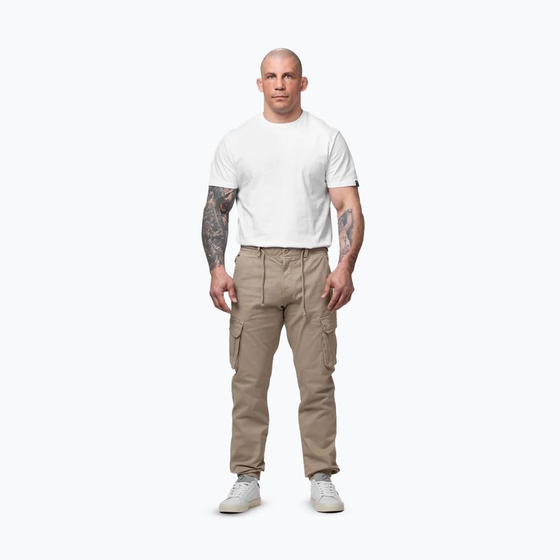 Férfi nadrág Pitbull Proctor Drawstring Jogger Cargo light sand 2