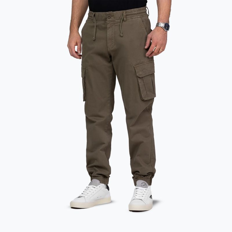 Férfi nadrág Pitbull Proctor Drawstring Jogger Cargo olive 4