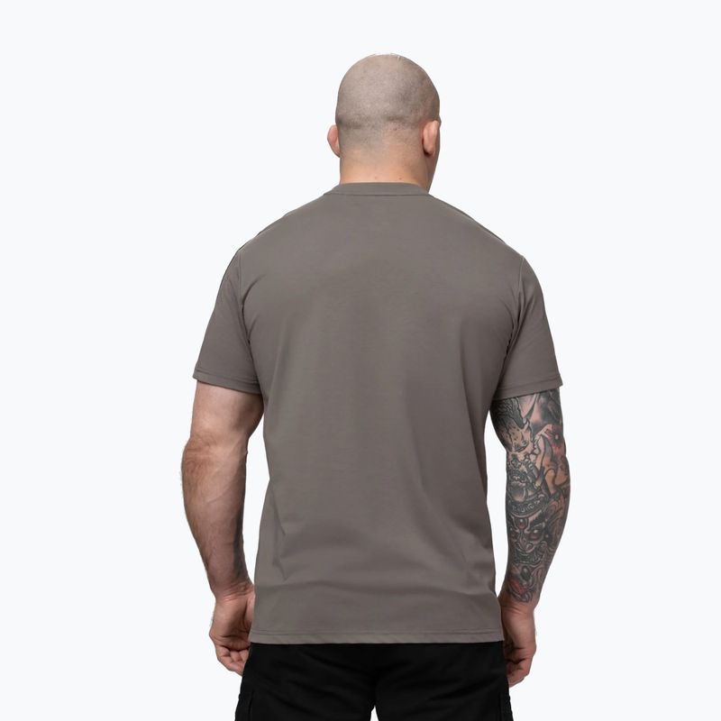 Férfi póló Pitbull Tape Nugget taupe 3