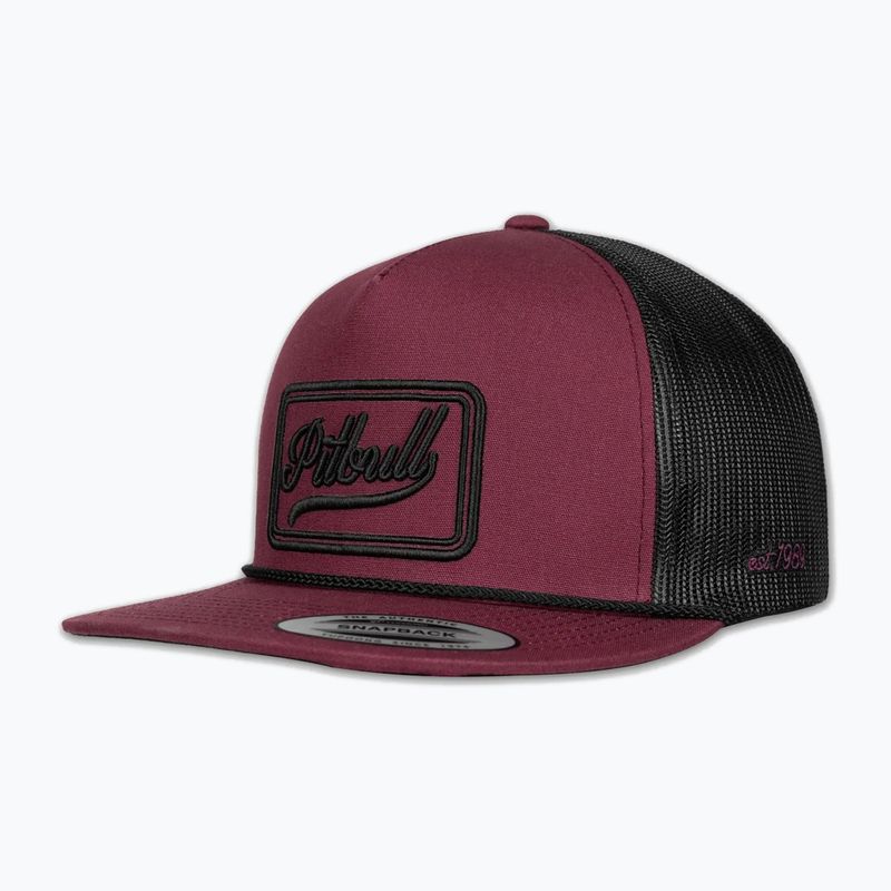 Férfi ellenzős sapka Pitbull Original 1989 burgundy/black