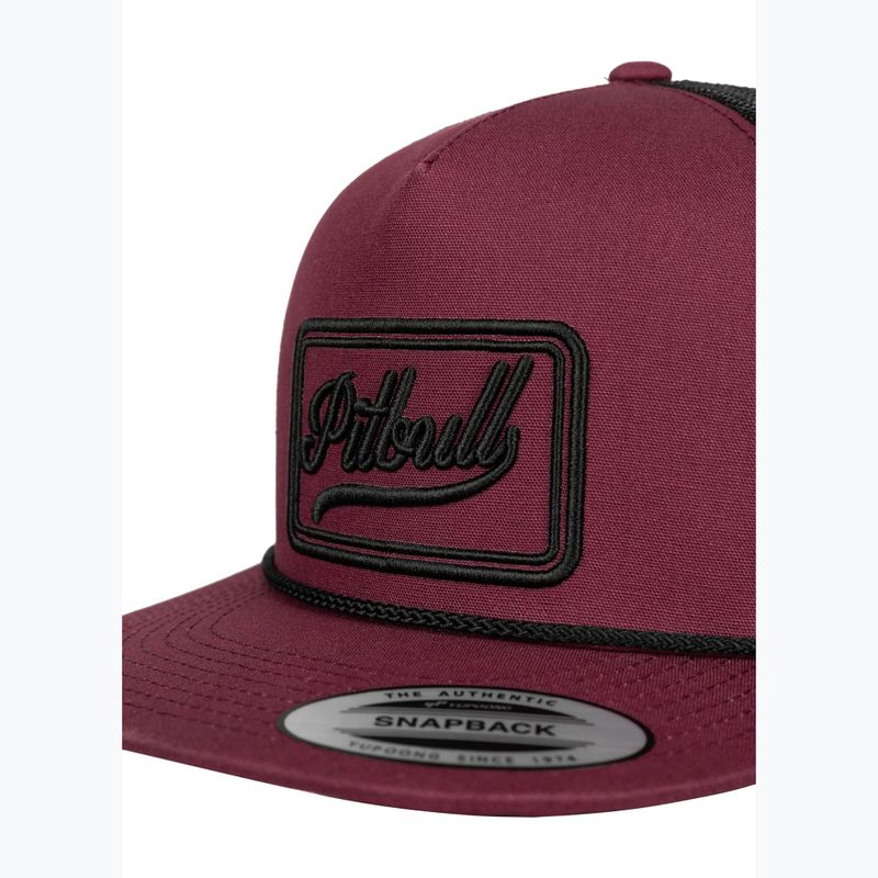 Férfi ellenzős sapka Pitbull Original 1989 burgundy/black 3