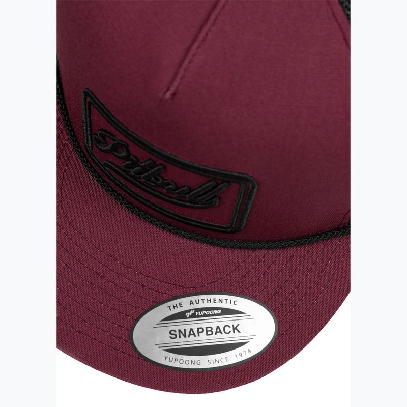 Férfi ellenzős sapka Pitbull Original 1989 burgundy/black 4