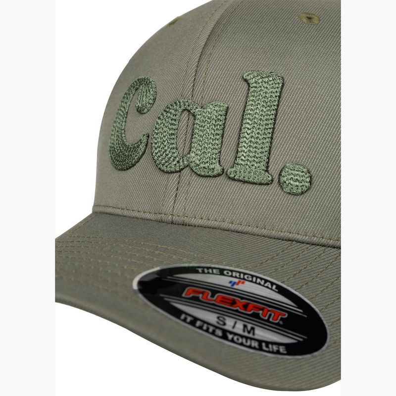 Férfi ellenzős sapka Pitbull Full Cap 3D Cal Flexfit Dusty Salvia green 3