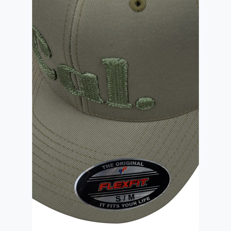 Férfi ellenzős sapka Pitbull Full Cap 3D Cal Flexfit Dusty Salvia green 6