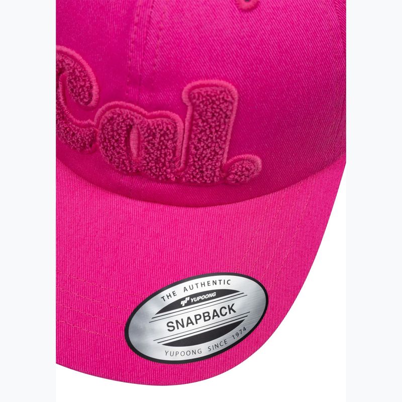 Férfi ellenzős sapka Pitbull 3D Chenile EMB Cal Classic Low Profile pink 4