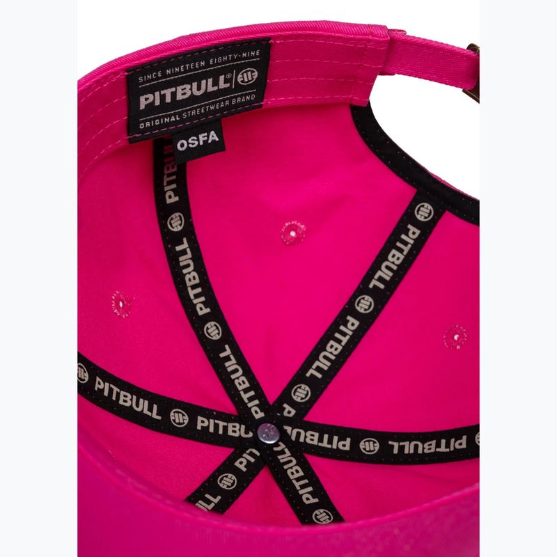 Férfi ellenzős sapka Pitbull 3D Chenile EMB Cal Classic Low Profile pink 7