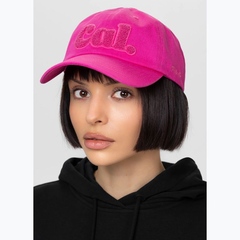 Férfi ellenzős sapka Pitbull 3D Chenile EMB Cal Classic Low Profile pink 9