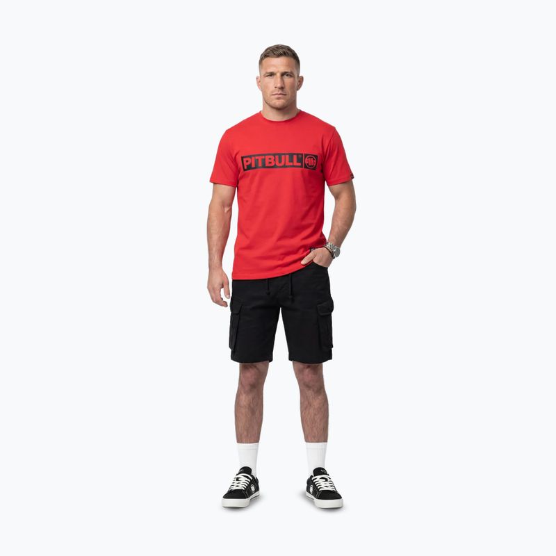 Férfi póló Pitbull Hilltop fluo/red 2
