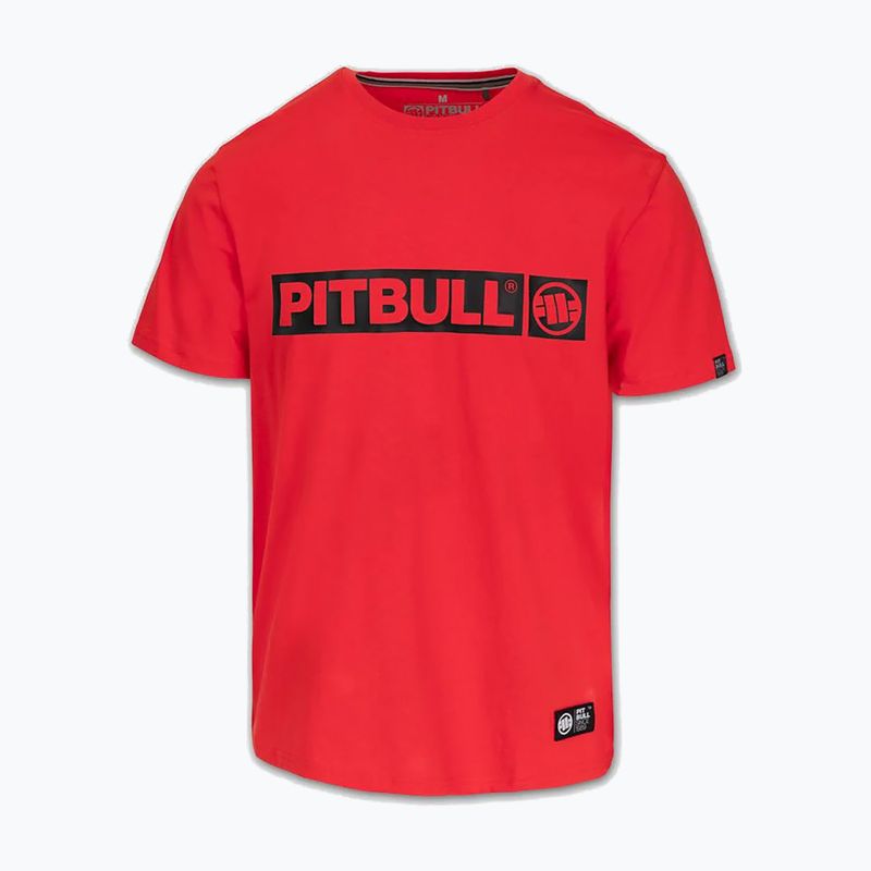 Férfi póló Pitbull Hilltop fluo/red 3