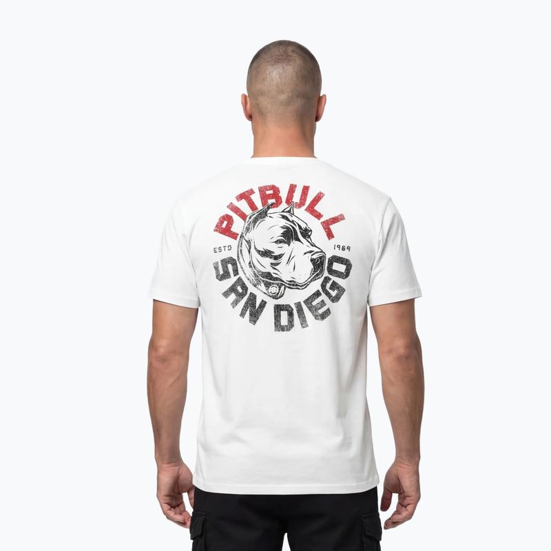 Férfi póló Pitbull Dog SD white 3