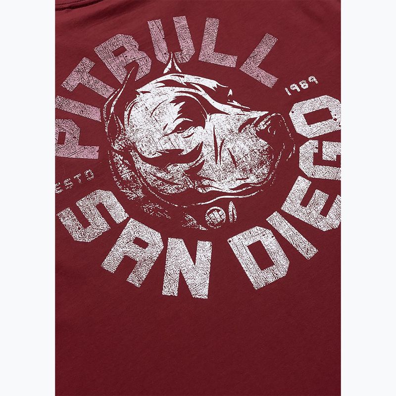Férfi póló Pitbull Dog SD burgundy 8