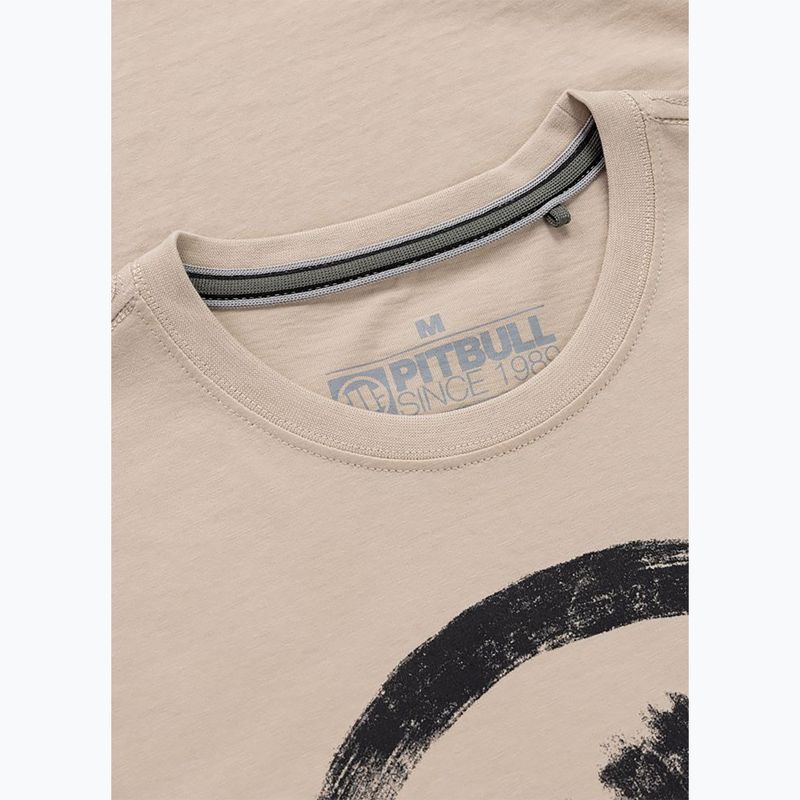 Férfi póló Pitbull Palms ultra light sand logo 6