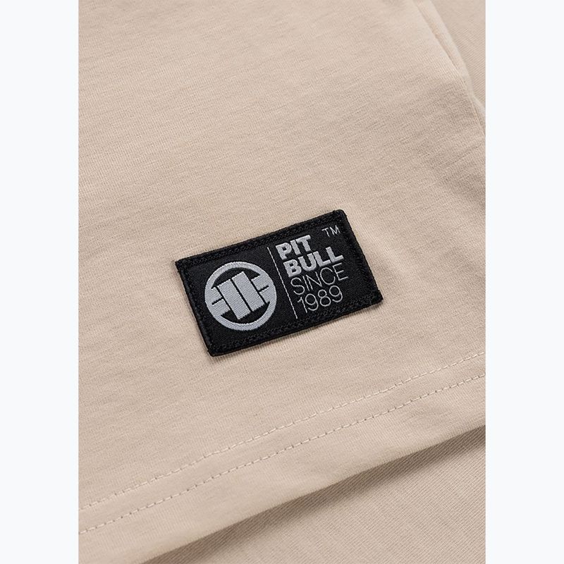 Férfi póló Pitbull Palms ultra light sand logo 9