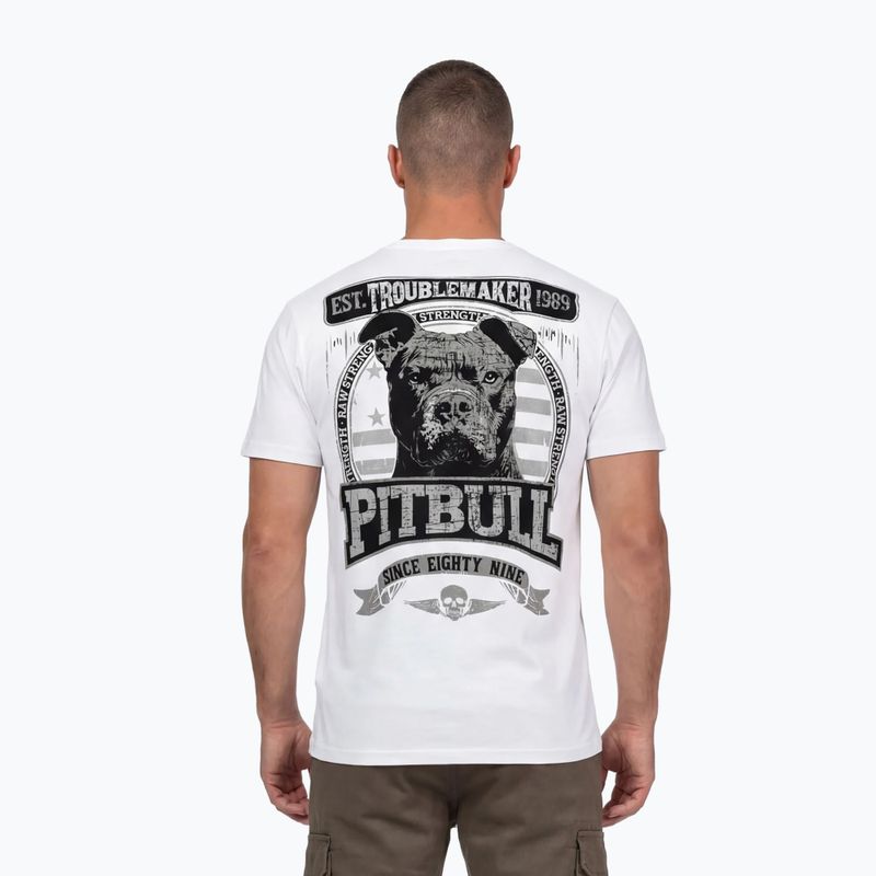 Férfi póló Pitbull Troublemarker white 3