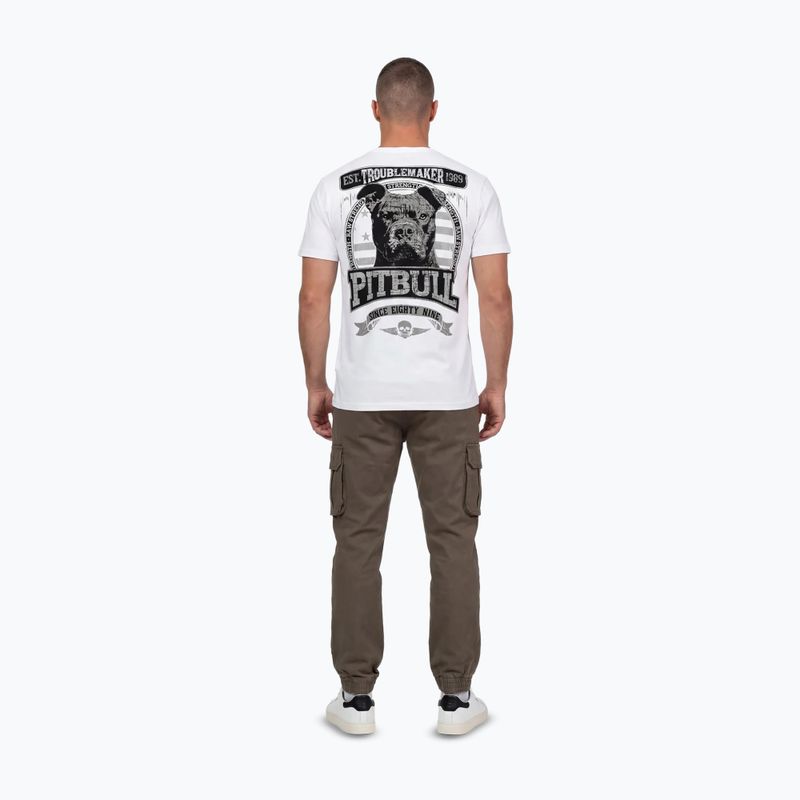 Férfi póló Pitbull Troublemarker white 4