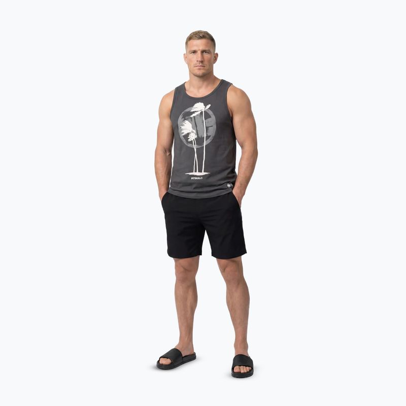 Férfi póló Pitbull Palms Tank Top light sand 2