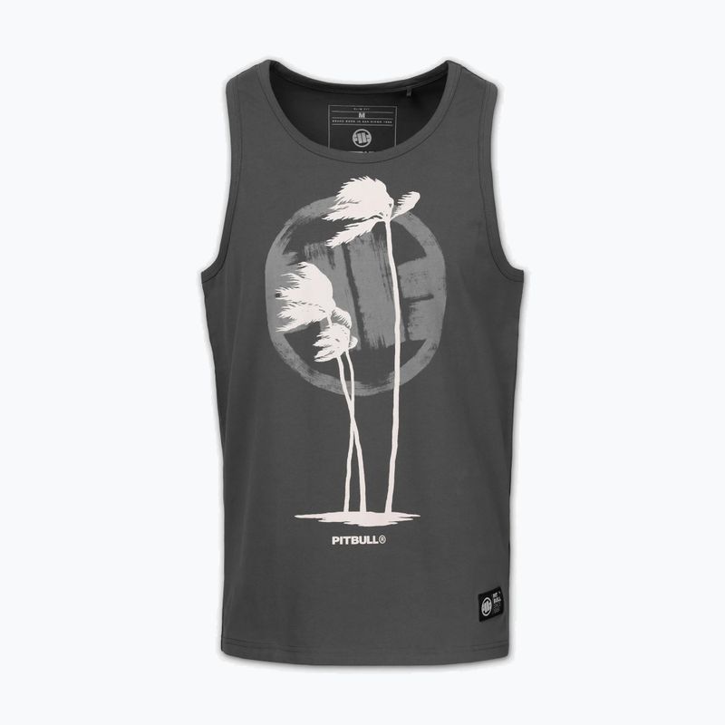 Férfi póló Pitbull Palms Tank Top light sand 3