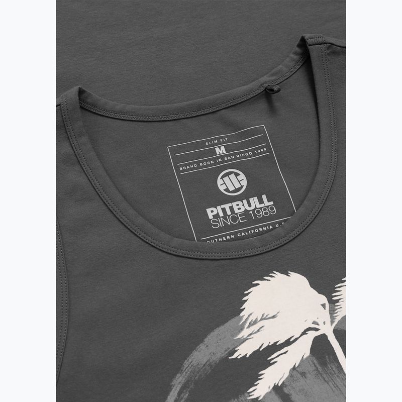 Férfi póló Pitbull Palms Tank Top light sand 5